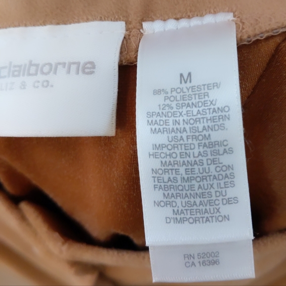 Liz Claiborne Tan or Camel Sueded Skirt size M see note - Picture 7 of 7